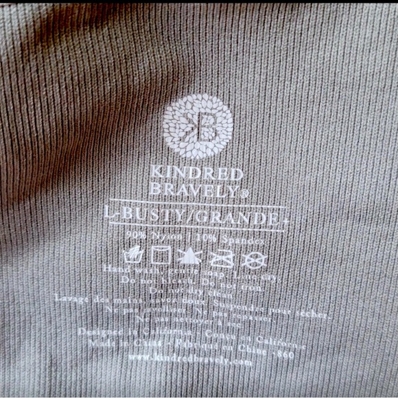 3 Kindred Bravely Simply Sublime Nursing Bras- Large Busty Grey - Picture 3 of 3